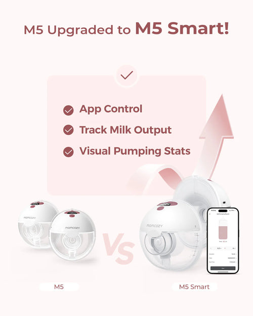 Momcozy M5 Smart – Extractor de Leche Portátil con Control desde la App