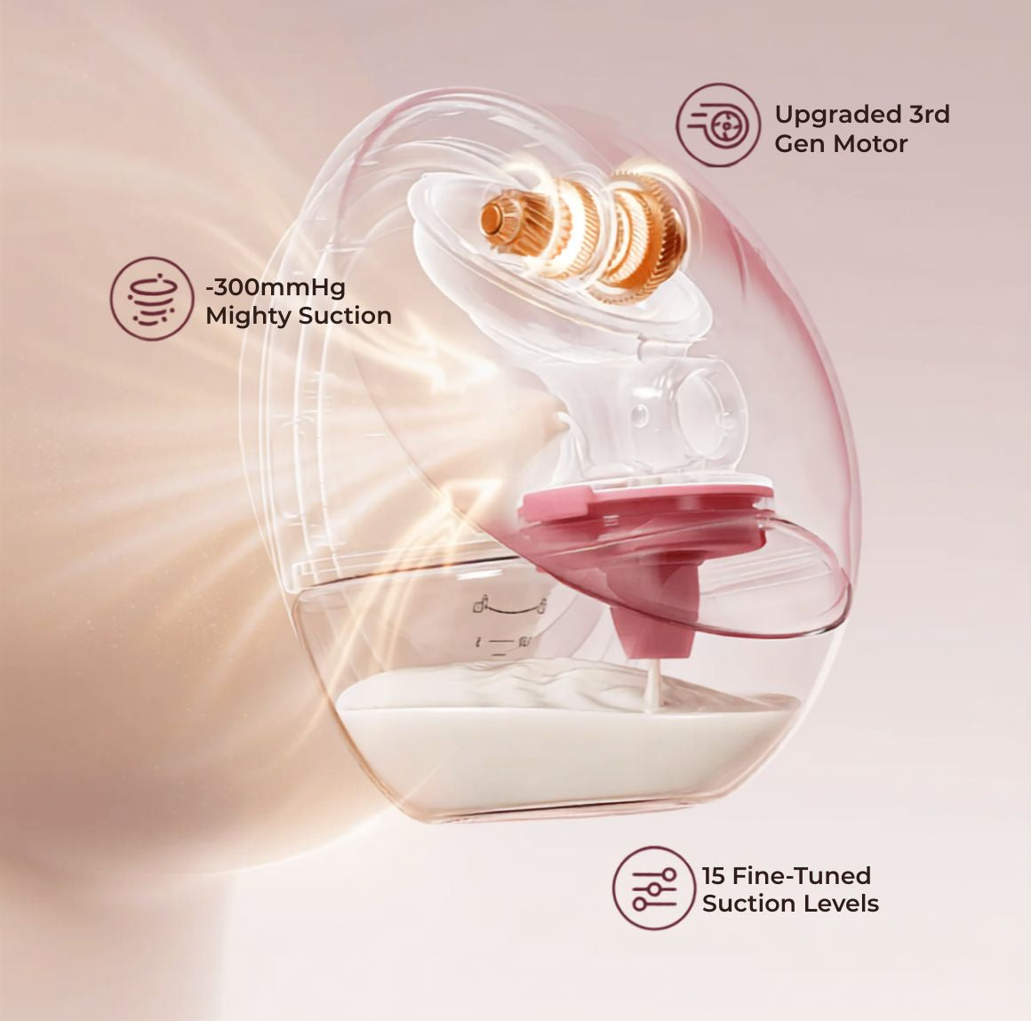 Extractor de Leche M9 Portátil Inteligente Momcozy con Control desde la App