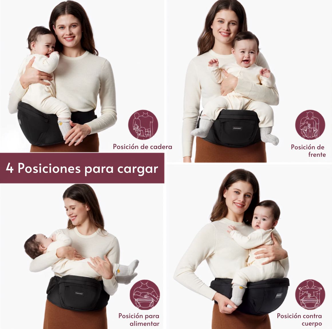 Portabebés Hip Seat – Versión Estándar