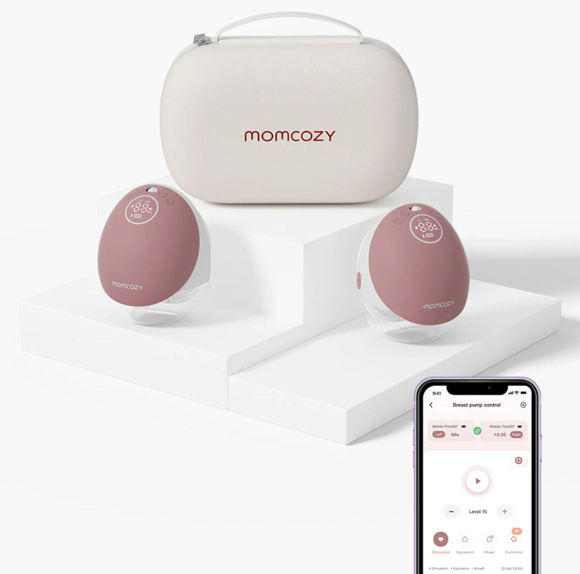 Extractor de Leche M9 Portátil Inteligente Momcozy con Control desde la App