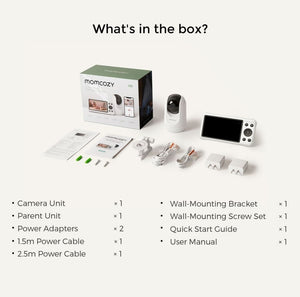 Monitor Inteligente para Bebé Momcozy con WiFi, App y Detección Inteligente