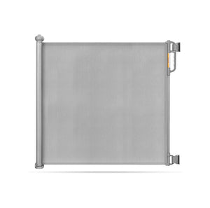 Puerta Retráctil de Seguridad para Bebés y Mascotas con Cierre Automático y Diseño sin Riel Inferior