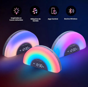 Máquina de Sonidos Inteligentes para Bebés DreamSync™Luz Arcoíris y Control por Aplicación