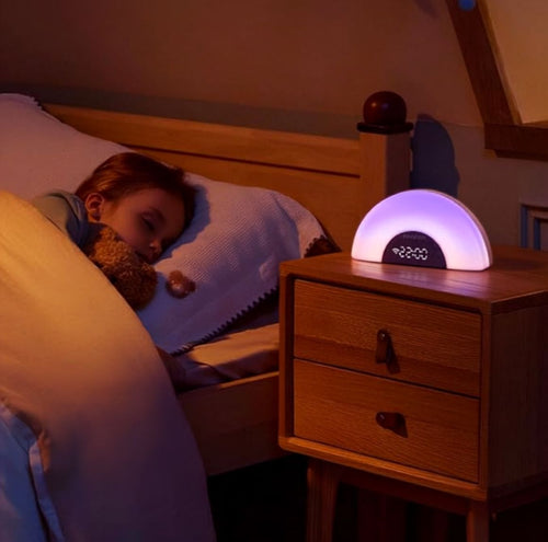 Máquina de Sonidos Inteligentes para Bebés DreamSync™Luz Arcoíris y Control por Aplicación
