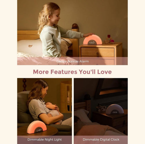 Máquina de Sonidos Inteligentes para Bebés DreamSync™Luz Arcoíris y Control por Aplicación